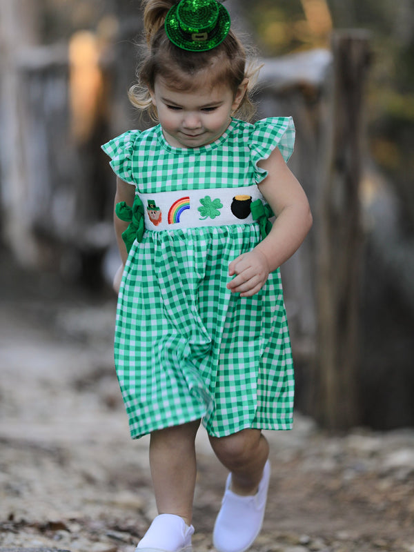 st-patricks-day-girls-shamrock-smocking-embroidery-dress Rylee-Faith-Designs-Sophia's StyleDress-1