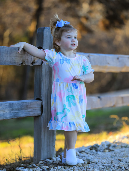 easter-colorful-bow-print-puff-sleeves-girls-dress Rylee Faith Designs - Sophia's Style-3