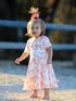 girls-dress-bow-print Rylee Faith Designs - Sophia's StyleDress-1