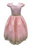 Girls Pink Embroidered Short Sleeved Flower Girl Dress 4-16 SophiasStyle.com