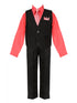 Boys Melon Shirt Necktie Striped Pants Vest Easter Suit 2-20 SophiasStyle.com