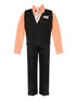 Boys Peach Shirt Necktie Striped Pants Vest Easter Suit 2-20 SophiasStyle.com