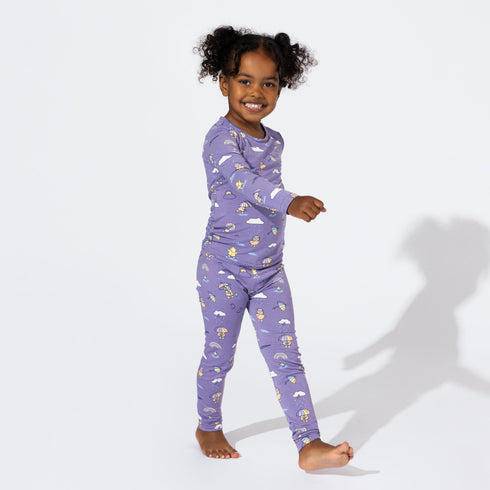 rainbow-bear-bamboo-kids-pajamas-bellabu-bear - Sophia's Style The "Easy Two-Piecey"-1