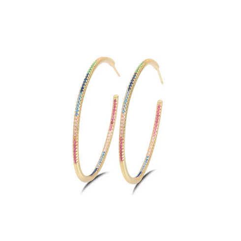 rainbow-hoop-earrings-Sophia's Style-2