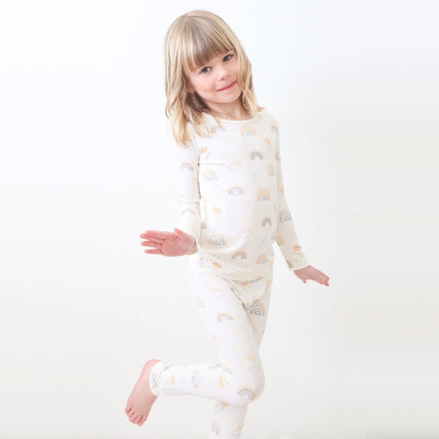 rainbows-bamboo-kids-pajamas- - Sophia's Style -10