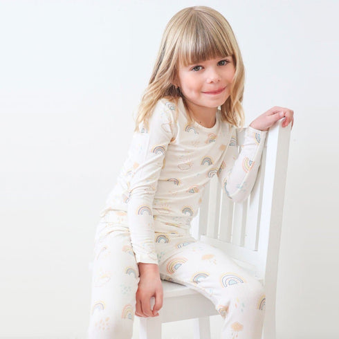 rainbows-bamboo-kids-pajamas- - Sophia's Style -11