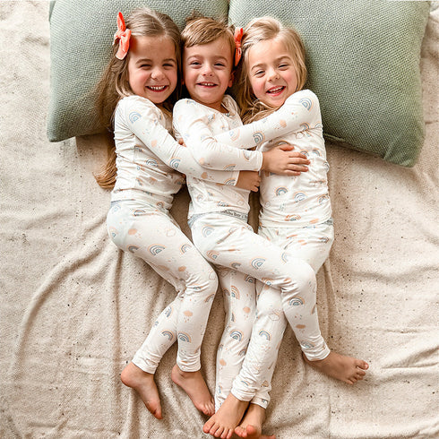 rainbows-bamboo-kids-pajamas-bellabu-bear - Sophia's Style -3