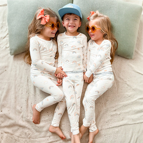 rainbows-bamboo-kids-pajamas-bellabu-bear - Sophia's Style -7