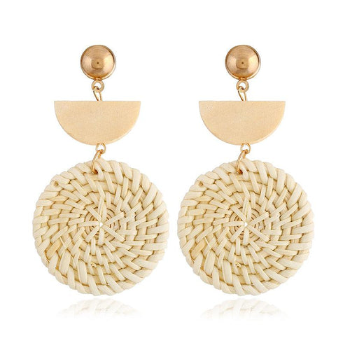 rattan-earrings-organic-wooden-straw-weave-Sophia's StyleEarrings-1
