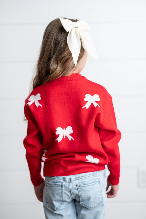 Red Bow Sweater