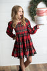 Red Green Plaid Dress