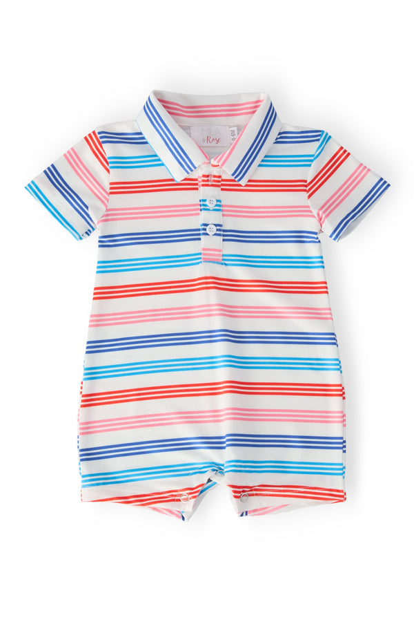 red-white-stripe-polo-shorty-one-piece-sophias-styleShorty One-Piece - Polo-1