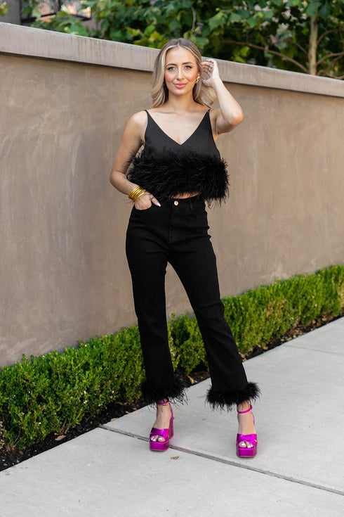 reno-feather-tank-top-black Buddy Love - Sophia's Style--Black-Solids-5