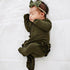 ruffle-2-way-zip-romper-olive-green Presley Couture at Sophia's Style-Baby Zip Romper-1