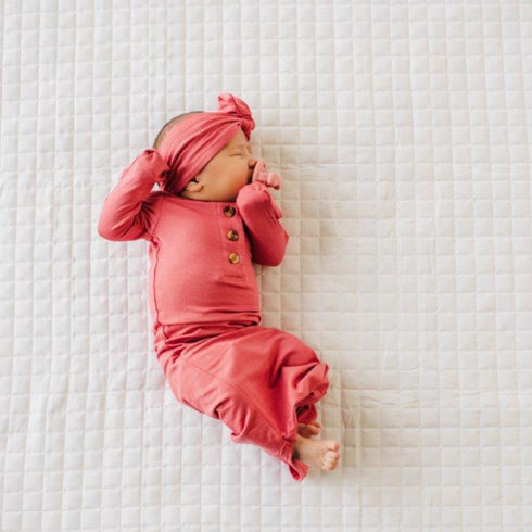 knotted-baby-gown-azalea Presley Couture at Sophia's Style-Baby Gowns-1