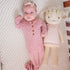 knotted-baby-gown-dotted-roseberry Presley Couture at Sophia's Style-Baby Gowns-1