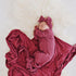 knotted-baby-gown-ribbed-mauve Presley Couture at Sophia's Style-Baby Gowns-1
