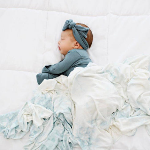 snuggle-swaddle-marbled-aquamarine Presley Couture at Sophia's Style-Swaddles-1