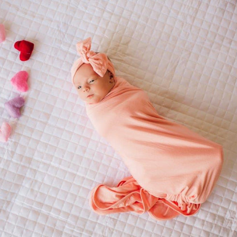 snuggle-swaddle-peach Presley Couture at Sophia's Style-Swaddles-1
