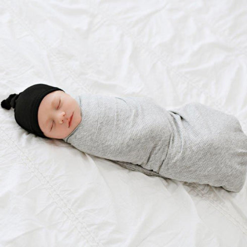 snuggle-swaddle-ribbed-heathered-gray Presley Couture at Sophia's Style-Swaddles-1