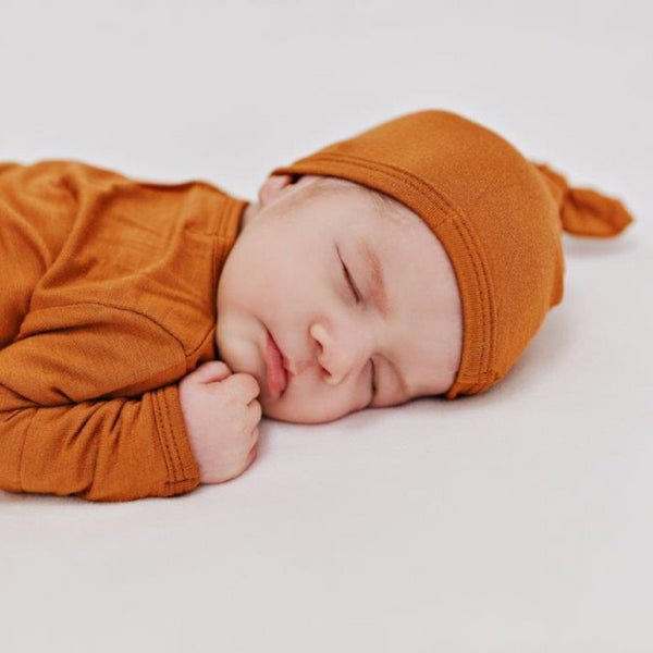 top-knot-hat-cognac Presley Couture at Sophia's Style-Hats-1