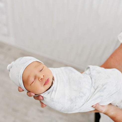 top-knot-hat-gray-marble Presley Couture at Sophia's Style-Hats-1