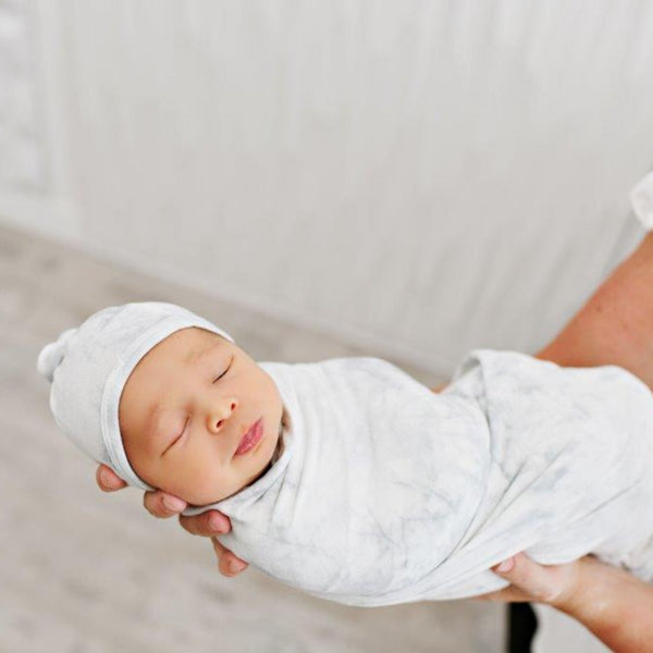 top-knot-hat-gray-marble Presley Couture at Sophia's Style-Hats-1