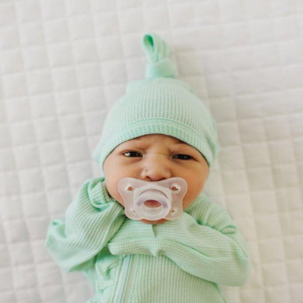 top-knot-hat-waffle-mint Presley Couture at Sophia's Style-Hats-1