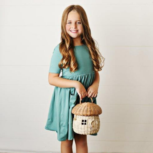 Turquoise Twirl Dress