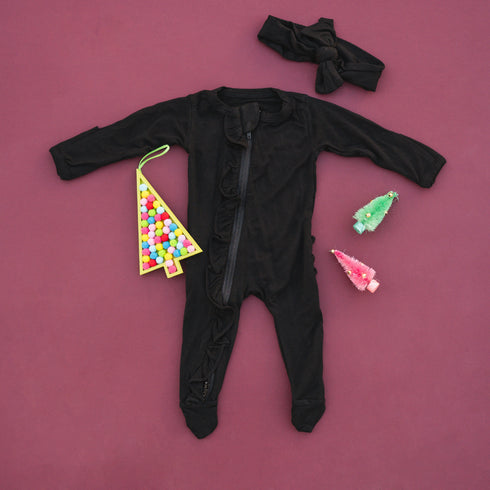 ruffle-2-way-zip-romper-black Presley Couture at Sophia's Style--5