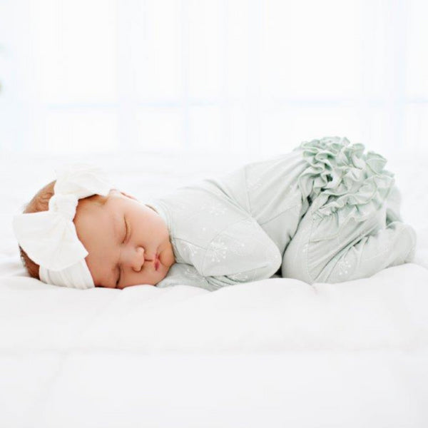 ruffle-2-way-zip-romper-dandelion Presley Couture at Sophia's Style-Baby Zip Romper-1