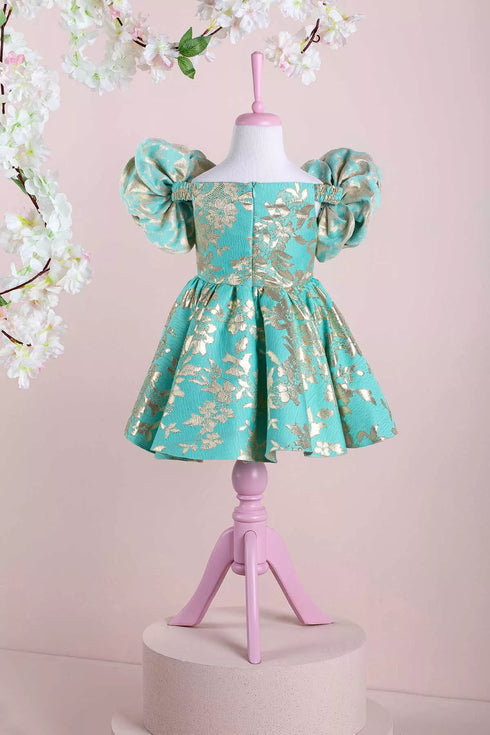 rosa-green-party-dress-tha-dressing - Sophia's Style -3