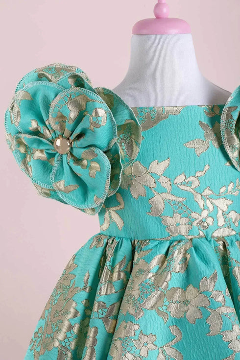 rosa-green-party-dress-tha-dressing - Sophia's Style -2