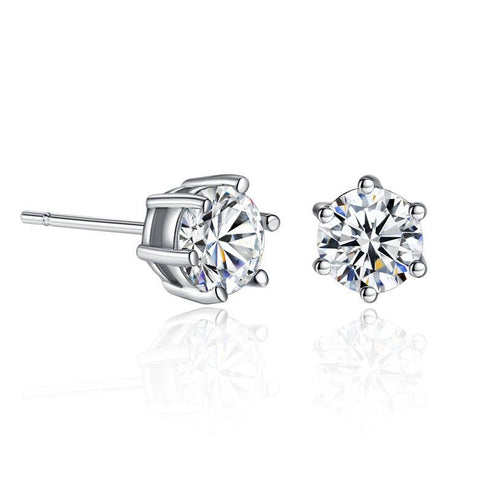 round-cut-cubic-zirconia-stud-earrings-Sophia's StyleEarrings-1