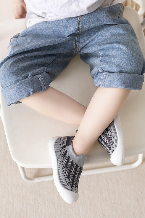 baby-first-walkers-gray-black Grookz Shoes - Sophia's Style-5
