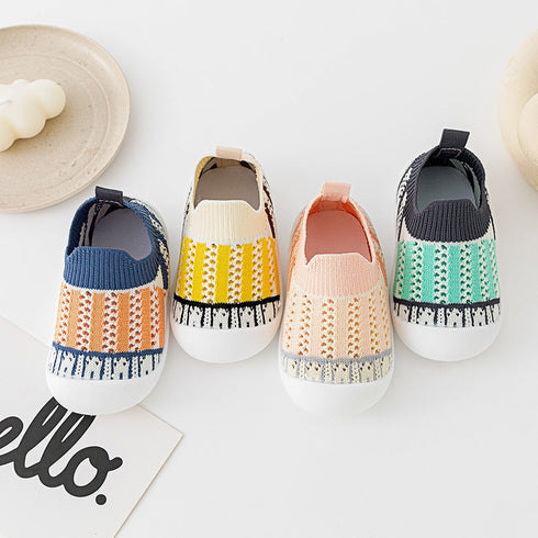 baby-first-walkers-green-strips Grookz Shoes - Sophia's Style-2