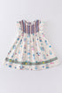 Platinum balcony ruffle dress