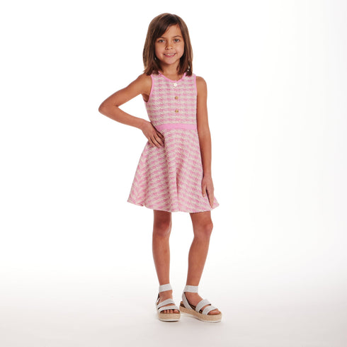 kids-2-6x-knit-tweed-dress-pink Andy & Evan at Sophia's Style-3