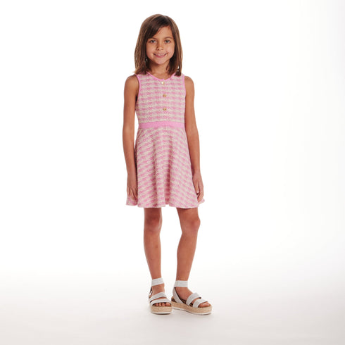 kids-2-6x-knit-tweed-dress-pink Andy & Evan at Sophia's Style-2