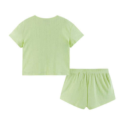 kids-7-16-girls-pointelle-tee-shorts-set-light-green Andy & Evan at Sophia's Style-2