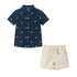 kids-2-8-seersucker-short-sleeve-buttondown-set-navy-limes Andy & Evan at Sophia's StyleButton Down Shirt Set-1
