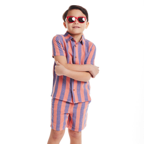 kids-2-8-2-piece-striped-buttondown-set-coral-blue Andy & Evan at Sophia's Style-4
