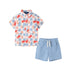 kids-2-8-buttondown-short-set-checkered-ice-pop Andy & Evan at Sophia's StyleButton Down Shirt Set-1
