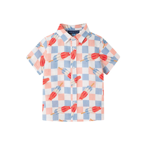 kids-2-7-buttondown-shirt-checkered-ice-pop Andy & Evan at Sophia's StyleButton Down Shirt-1