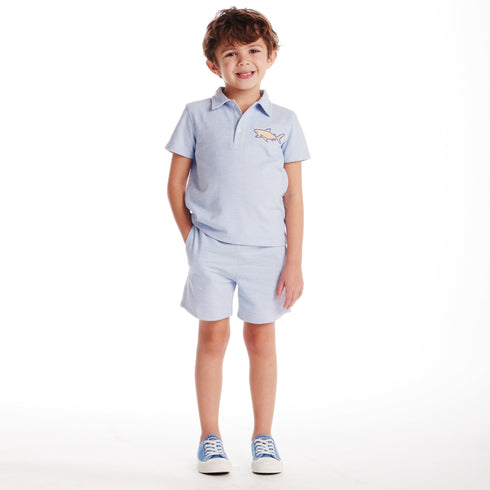 kids-2-7-textured-polo-and-shorts-set-light-blue-shark Andy & Evan at Sophia's Style-2