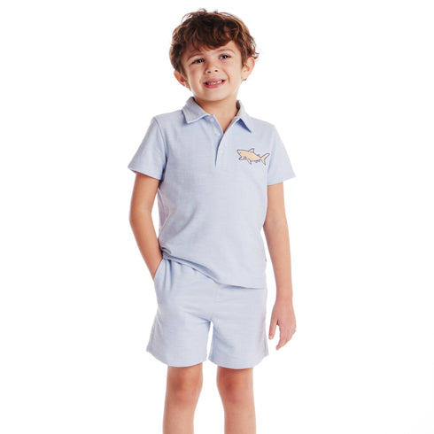 kids-2-7-textured-polo-and-shorts-set-light-blue-shark Andy & Evan at Sophia's Style-3