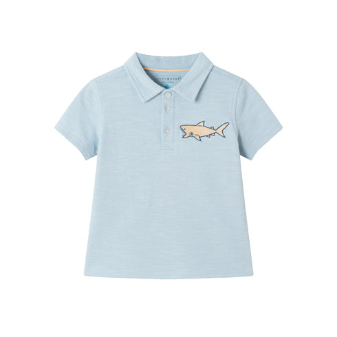 kids-2-7-textured-polo-and-shorts-set-light-blue-shark Andy & Evan at Sophia's Style-6