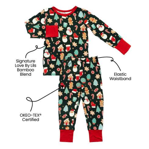 scarlett-christmas-cookies-bamboo-2-piece-long-sleeve-set Laree & Co - Sophia's Style-2