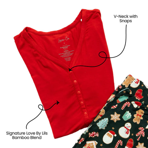 scarlett-christmas-cookies-bamboo-womens-lounge-top Laree & Co - Sophia's Style-2