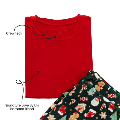 scarlett-christmas-cookies-bamboo-adult-lounge-top Laree & Co - Sophia's Style-2